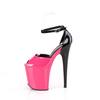 Pleaser - FLAMINGO868 Sandale à bride à la cheville, Pole dance chaussures - Rose/Noir Product image